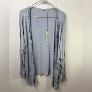 Arianna’s By Howard’s Open Front Ruffled Hem Light Weight